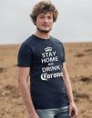 T-Shirt Men 'Stay home and drink Corona'