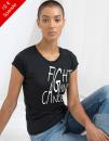 Women`s Roll Sleeve T [Fight against Cancer]